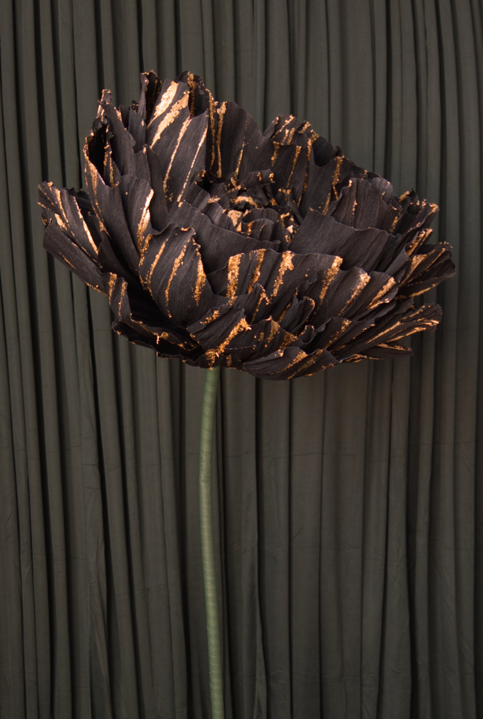 Black and Gold Double Peony RENTAL