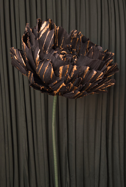 Black and Gold Double Peony RENTAL